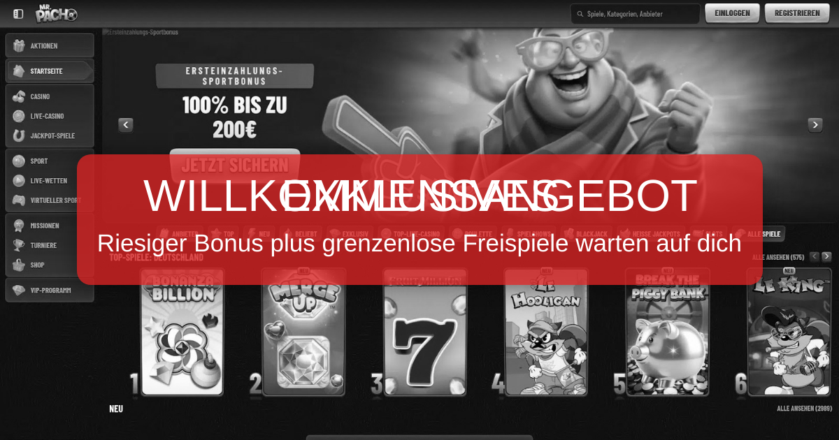 MrPacho Casino: Offizielle Seite für Deutschland